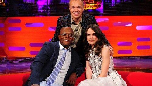 Samuel L. Jackson, Keira Knightley, Jenson Button Samuel L. Jackson, Keira Knightley, Jenson Button
