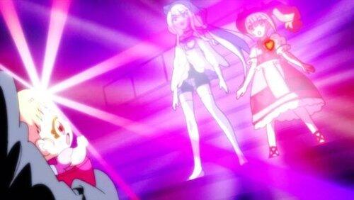 Cure Macherie and Cure Amour! Hooray Hooray! The PreCures of Love! Cure Macherie and Cure Amour! Hooray Hooray! The PreCures of Love!