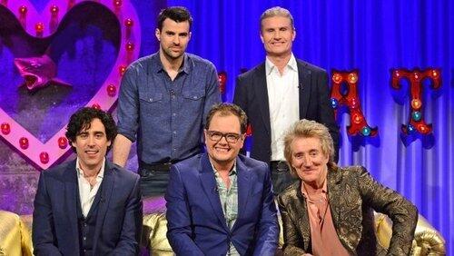 Stephen Mangan, David Coulthard, Steve Jones, Rod Stewart