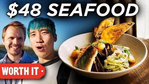 $14 Seafood Vs. $48 Seafood $14 Seafood Vs. $48 Seafood