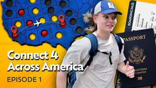 We Played Connect 4 by Travelling to Actual US States We Played Connect 4 by Travelling to Actual US States