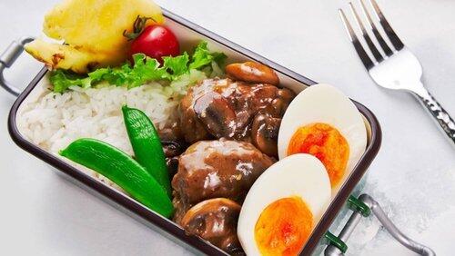 Loco Moco Bento & Double Maki-maki Bento Loco Moco Bento & Double Maki-maki Bento
