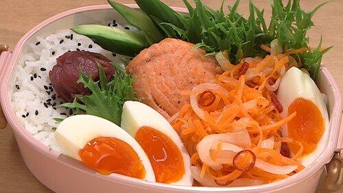 Salmon Nanbanzuke Bento & Braised Pork Bento Salmon Nanbanzuke Bento & Braised Pork Bento