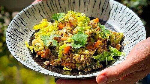 Wok de légumes & Tartine œuf mimosa Wok de légumes & Tartine œuf mimosa