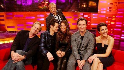 Jim Carrey, Jeff Daniels, Jude Law, Tamsin Greig, Nicole Scherzinger Jim Carrey, Jeff Daniels, Jude Law, Tamsin Greig, Nicole Scherzinger
