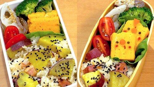 Saikoro Pepper Steak Bento & Sweet Potato Rice Bento Saikoro Pepper Steak Bento & Sweet Potato Rice Bento