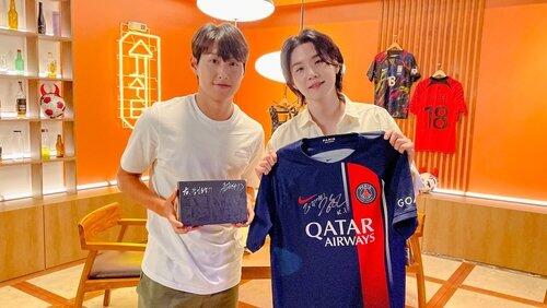 SUGA with Lee Kang-In SUGA with Lee Kang-In