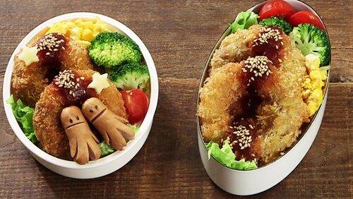 Tori-suki Okowa Bento & Meat-wrapped Onion Rings Tori-suki Okowa Bento & Meat-wrapped Onion Rings