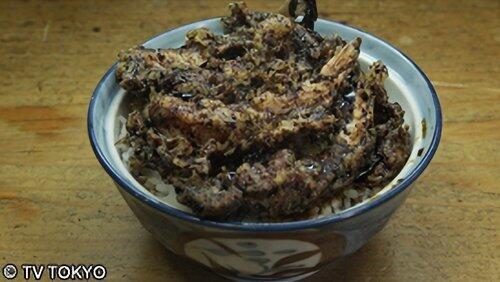 Black Tempura on Rice of Ningyo-cho, Nihon-Bashi, Chuo Ward Black Tempura on Rice of Ningyo-cho, Nihon-Bashi, Chuo Ward