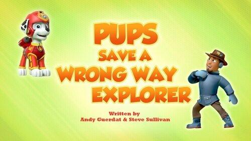 Pups Save a Wrong Way Explorer Pups Save a Wrong Way Explorer