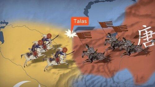 751, les Arabes s'arrêtent à Talas 751, les Arabes s'arrêtent à Talas