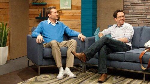 Ed Helms Wears a Grey Shirt & Brown Boots Ed Helms Wears a Grey Shirt & Brown Boots