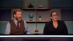 «Er det mulig å rykke ned?» (Petter Schjerven og Sarah Natasha Melbye mot Kim Johanne Dahl og Geir Schau) «Er det mulig å rykke ned?» (Petter Schjerven og Sarah Natasha Melbye mot Kim Johanne Dahl og Geir Schau)