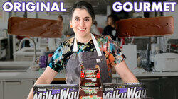 Pastry Chef Attempts to Make Gourmet Milky Way Bars Pastry Chef Attempts to Make Gourmet Milky Way Bars