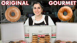Pastry Chef Attempts to Make Gourmet Krispy Kreme Doughnuts Pastry Chef Attempts to Make Gourmet Krispy Kreme Doughnuts