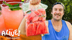 Brad Makes Fermented Watermelon Cocktails Brad Makes Fermented Watermelon Cocktails