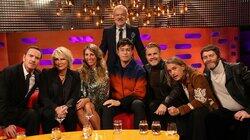 Michael Fassbender, Jennifer Saunders, Daisy Haggard, Phil Wang, Take That Michael Fassbender, Jennifer Saunders, Daisy Haggard, Phil Wang, Take That