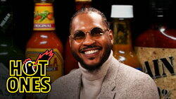 Carmelo Anthony Goes Hard in the Paint While Eating Spicy Wings Carmelo Anthony Goes Hard in the Paint While Eating Spicy Wings