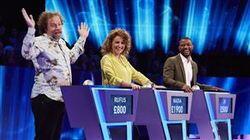 Rufus Hound, Nadia Sawalha, JB Gill Rufus Hound, Nadia Sawalha, JB Gill