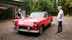 Morris Minor and Ford Thunderbird Morris Minor and Ford Thunderbird