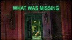 What Was Missing What Was Missing