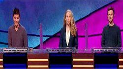 James Holzhauer Vs. Kate Jay Zweifler Vs. Imar Dacunha, show # 7918. James Holzhauer Vs. Kate Jay Zweifler Vs. Imar Dacunha, show # 7918.