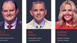 Kelly Donohue Vs. Dan Singer Vs. Kimberly Stunkel, show # 8320. Kelly Donohue Vs. Dan Singer Vs. Kimberly Stunkel, show # 8320.