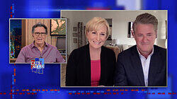 Joe Scarborough, Mika Brzezinski, Bebe Rexha Joe Scarborough, Mika Brzezinski, Bebe Rexha