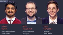 Ankit Gupta Vs. Mike Goldstein Vs. Katie Sekelsky, show # 8355. Ankit Gupta Vs. Mike Goldstein Vs. Katie Sekelsky, show # 8355.