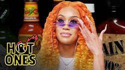 Saweetie Almost Tap Tap Taps Out While Eating Spicy Wings Saweetie Almost Tap Tap Taps Out While Eating Spicy Wings