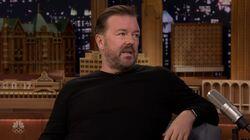 Ricky Gervais, Lin-Manuel Miranda, Sabrina Carpenter Ricky Gervais, Lin-Manuel Miranda, Sabrina Carpenter