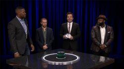 Michael Strahan, Michael Angarano, Takeoff Michael Strahan, Michael Angarano, Takeoff