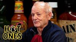 Bill Murray Doesn't Flinch While Eating Spicy Wings Bill Murray Doesn't Flinch While Eating Spicy Wings