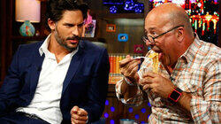 Joe Manganiello and Andrew Zimmern Joe Manganiello and Andrew Zimmern