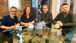 Angela Hartnett, Nathan Outlaw, Dan Barber, David Baddiel Angela Hartnett, Nathan Outlaw, Dan Barber, David Baddiel
