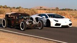 Rat Rod vs. Lamborghini Aventador! Rat Rod vs. Lamborghini Aventador!
