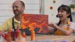 Lion King: Paint Pour Artwork