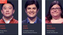Brian Chang Vs. Alex Cohn Vs. Erica Holencik, show # 8258. Brian Chang Vs. Alex Cohn Vs. Erica Holencik, show # 8258.