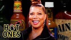 Queen Latifah Sets It Off While Eating Spicy Wings Queen Latifah Sets It Off While Eating Spicy Wings