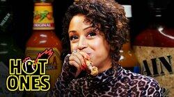 Liza Koshy Meets Her Future Self While Eating Spicy Wings Liza Koshy Meets Her Future Self While Eating Spicy Wings