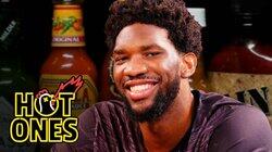 Joel Embiid Trusts the Process While Eating Spicy Wings Joel Embiid Trusts the Process While Eating Spicy Wings