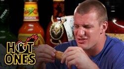 Rob Gronkowski Gets Blindsided by Spicy Wings Rob Gronkowski Gets Blindsided by Spicy Wings
