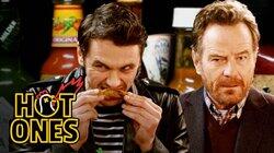 James Franco and Bryan Cranston Bond Over Spicy Wings James Franco and Bryan Cranston Bond Over Spicy Wings