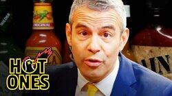 Andy Cohen Spills the Tea While Eating Spicy Wings Andy Cohen Spills the Tea While Eating Spicy Wings
