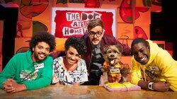 Hacker the Dog, Michelle Ackerley, Johnny and Inel Hacker the Dog, Michelle Ackerley, Johnny and Inel