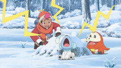 Roy and Fuecoco's First Snow!