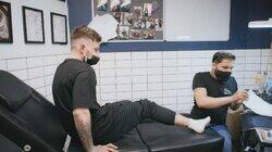 Do you wanna shave your leg, or shall I? Do you wanna shave your leg, or shall I?
