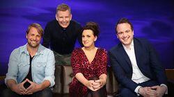 Kian Egan, Grace Dent, Matt Forde Kian Egan, Grace Dent, Matt Forde