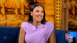 Rep. Alexandria Ocasio-Cortez, Mavis Staples, Jeff Tweedy Rep. Alexandria Ocasio-Cortez, Mavis Staples, Jeff Tweedy