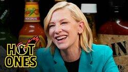 Cate Blanchett Pretends No One's Watching While Eating Spicy Wings Cate Blanchett Pretends No One's Watching While Eating Spicy Wings
